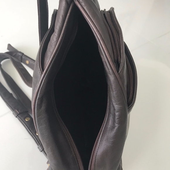 Perlina Bag Brown leather backpack